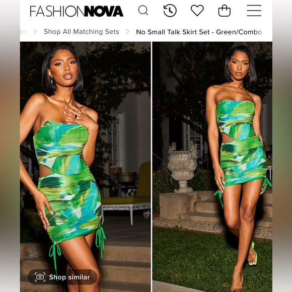 ✨Fashion Nova Green Set✨ - Picture 6 of 6
